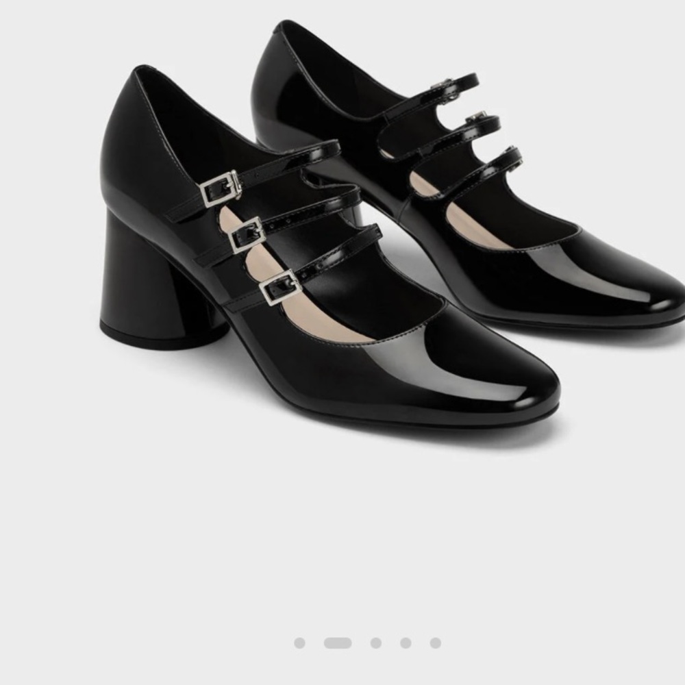 Charles and Keith Claudia 3 Strap Mary Janes